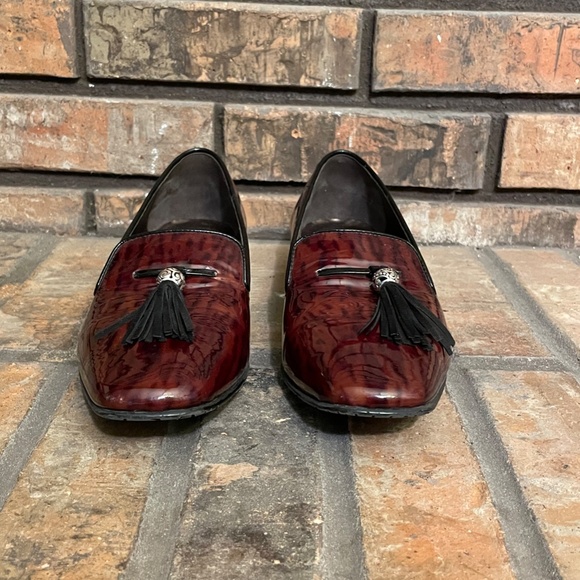 COPY - Brighton Patent Leather * Animal Print * Tassle * Loafers * Size 9 - Picture 3 of 5